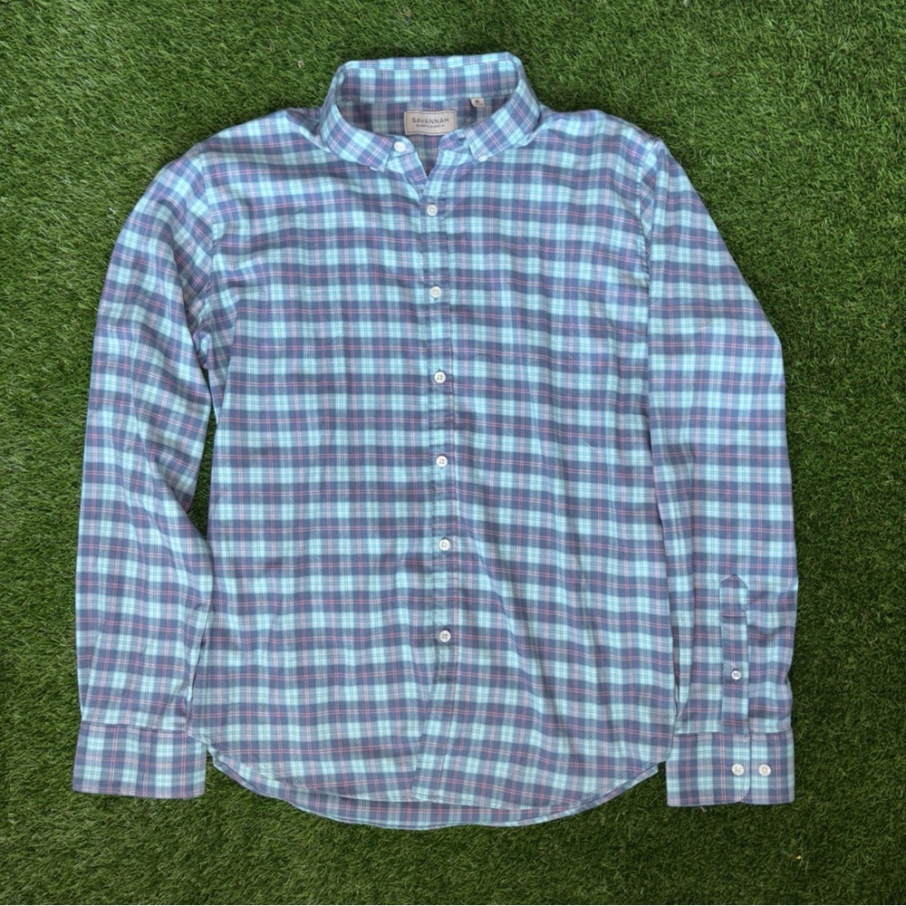 Savannah Plaid Button Shirt